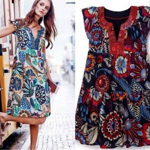 Boden Breezy Emma Embroidered Dress Sz8